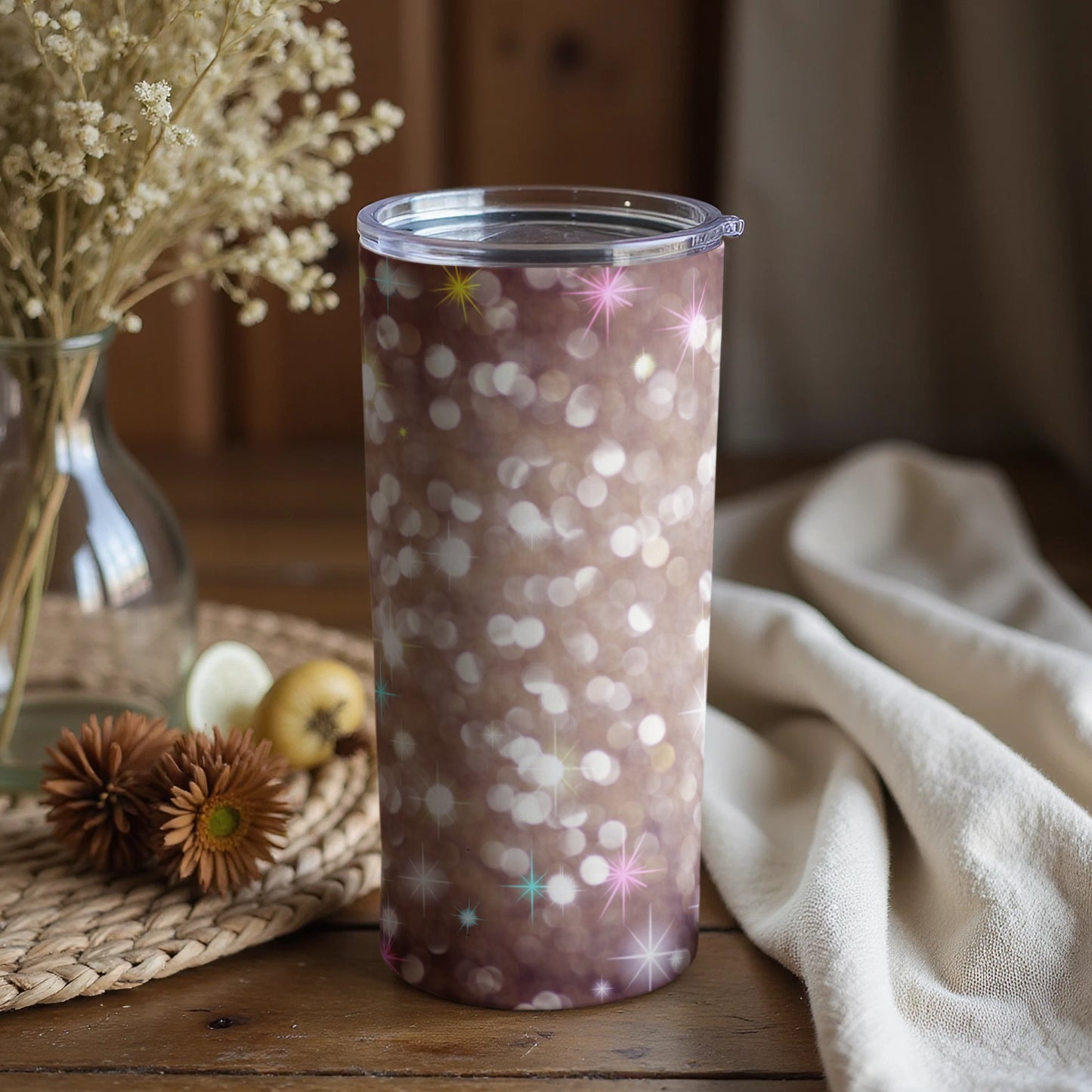 Sparkling Bokeh Lights Insulated Tumbler Product