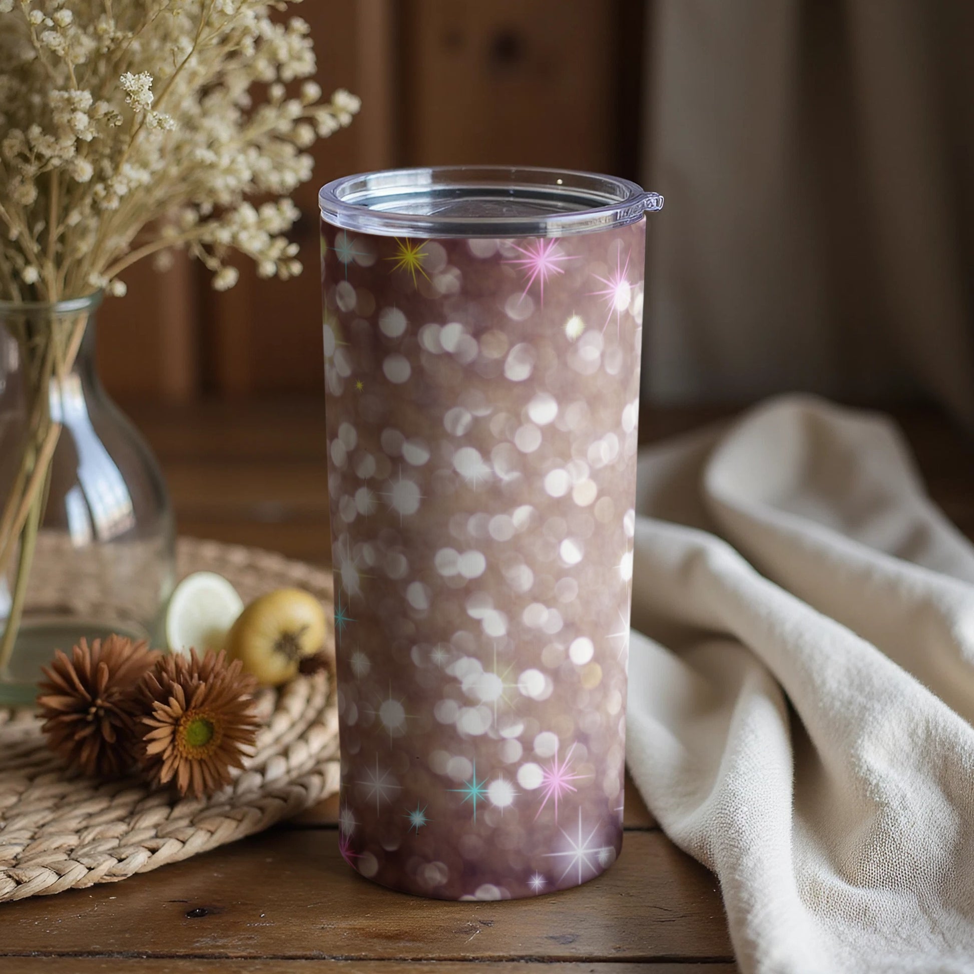Sparkling Bokeh Lights Insulated Tumbler Product