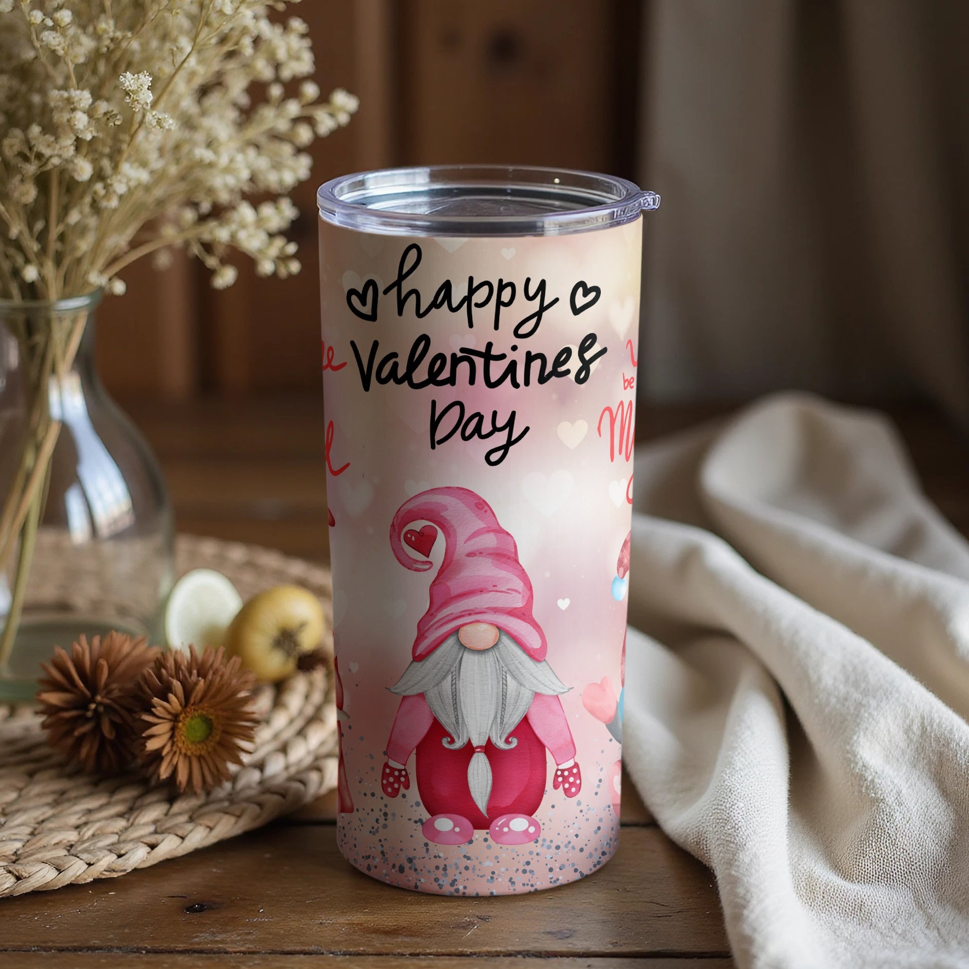 Cute Gnome Happy Valentines Day Design Drinkware Mug