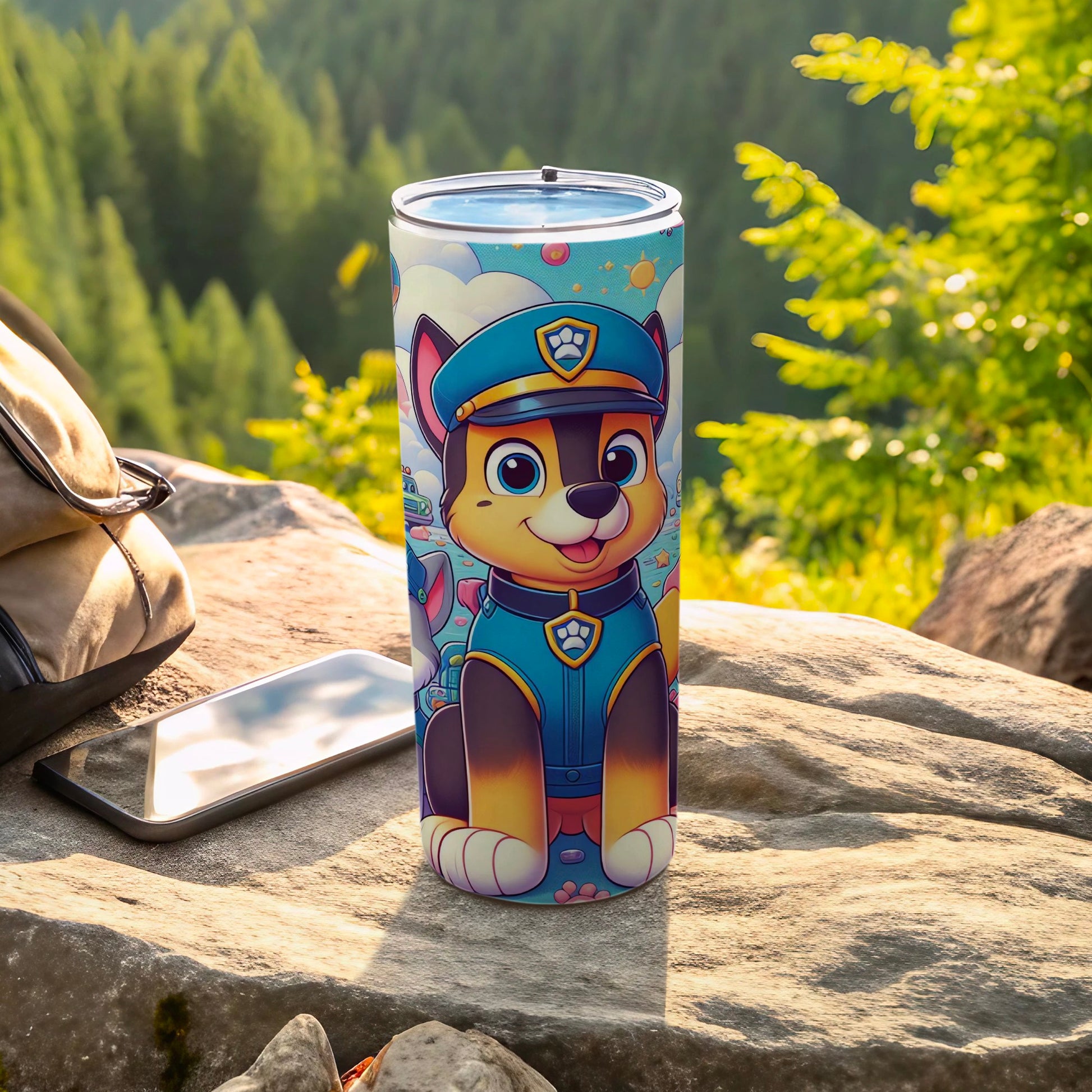 Cute Cartoon Dog Themed Tumbler for Kids and Adults