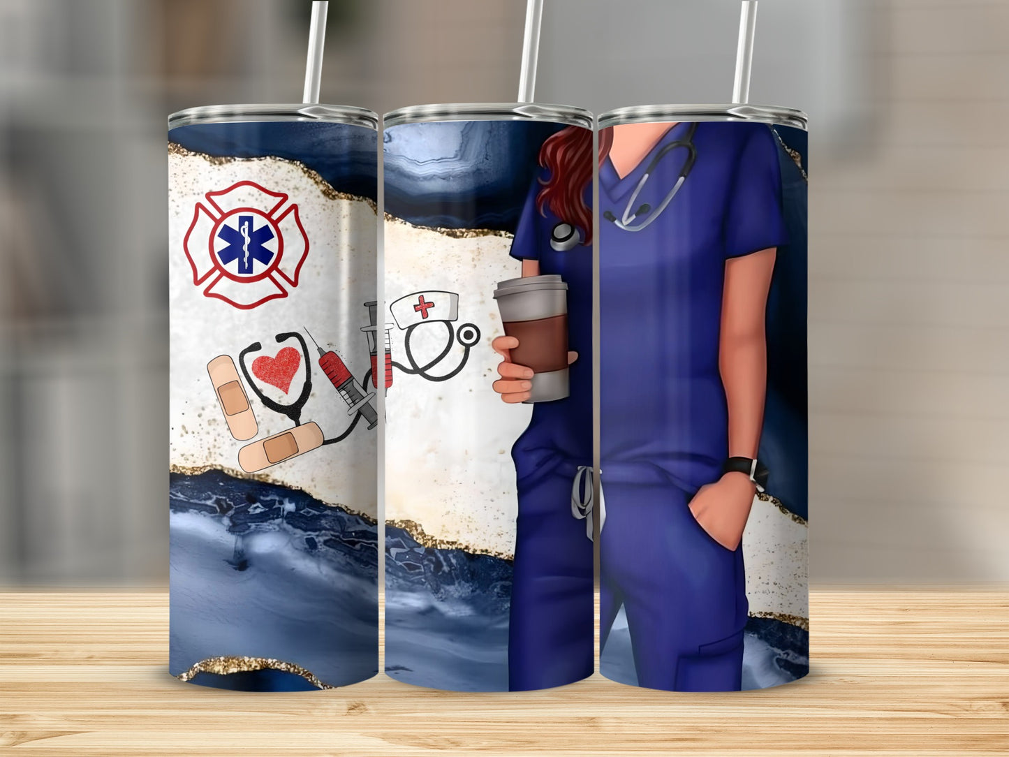 Nurse Themed Medical Professional Stainless Steel Tumbler