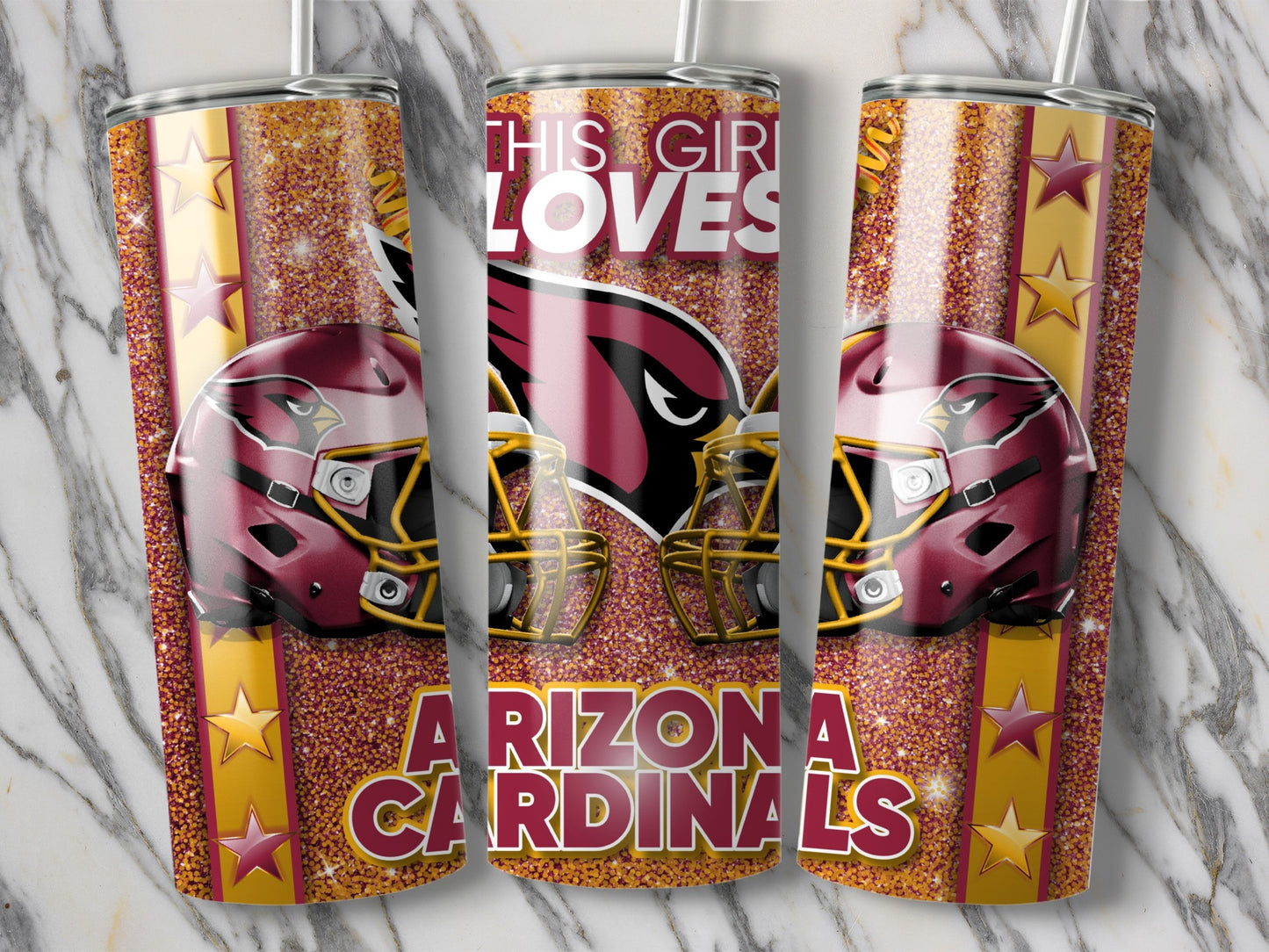 This Girl Loves Arizona Cardinals Graphic Design Tumblers