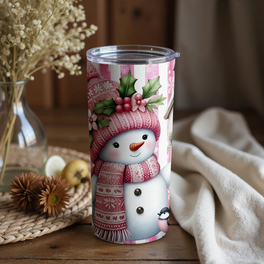 Adorable Snowman Tumbler for Winter Festivities