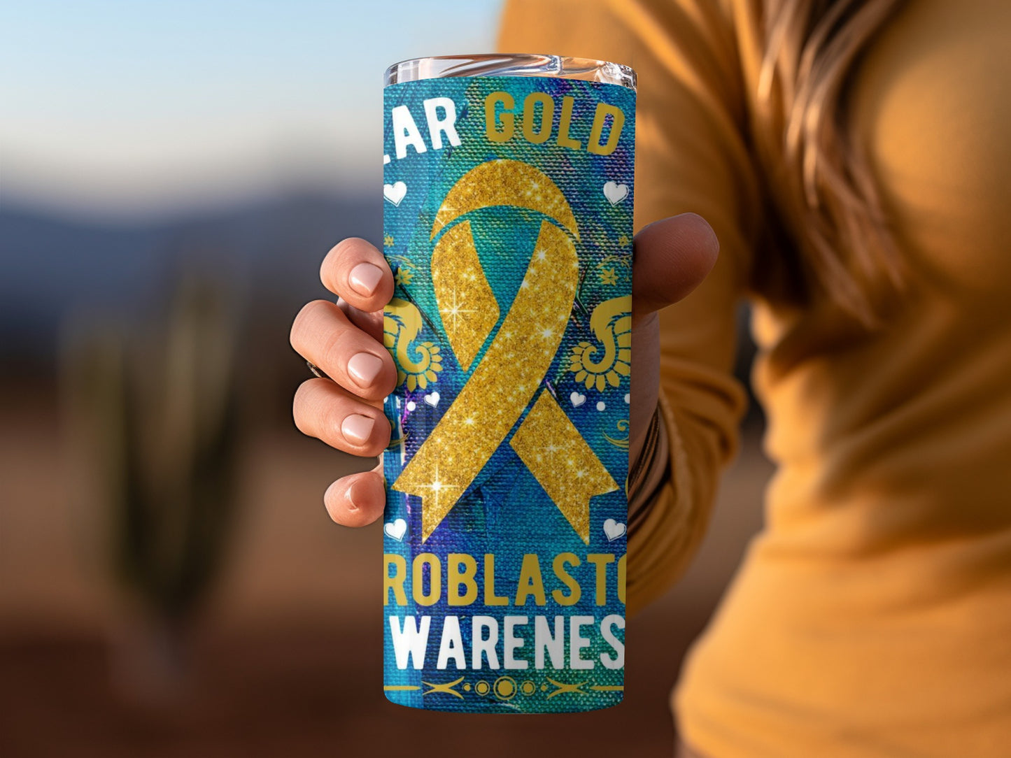 Wear Gold for Neuroblastoma Awareness Tumbler Cup