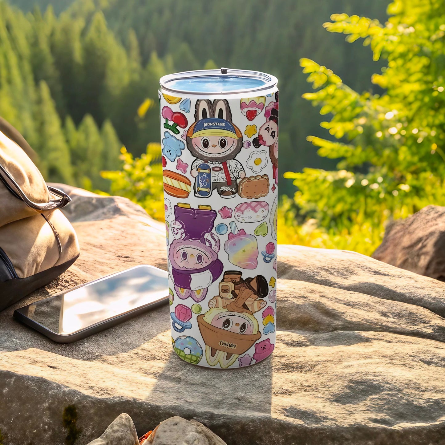 Cute Animal Characters Travel Tumbler for Outdoor Use