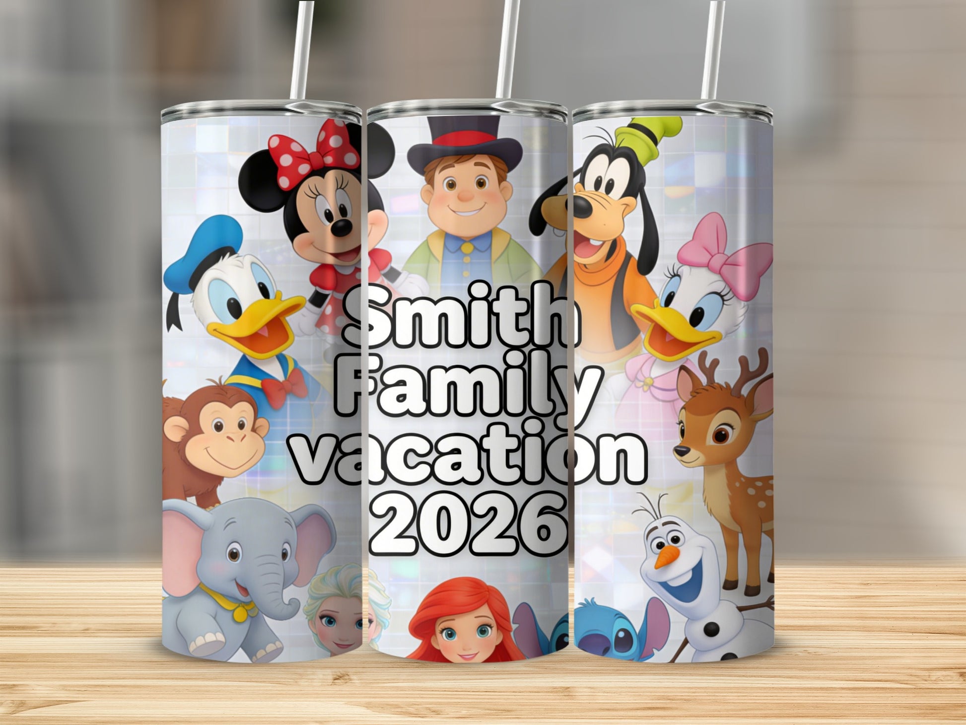 Smith Family Vacation 2026 with Disney characters.