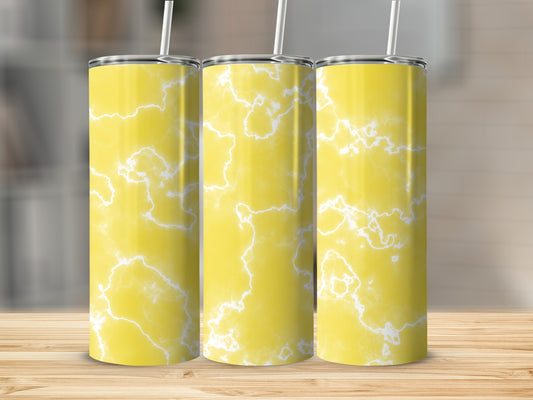 Abstract Yellow Thunder Pattern Design Excellent Tumblers