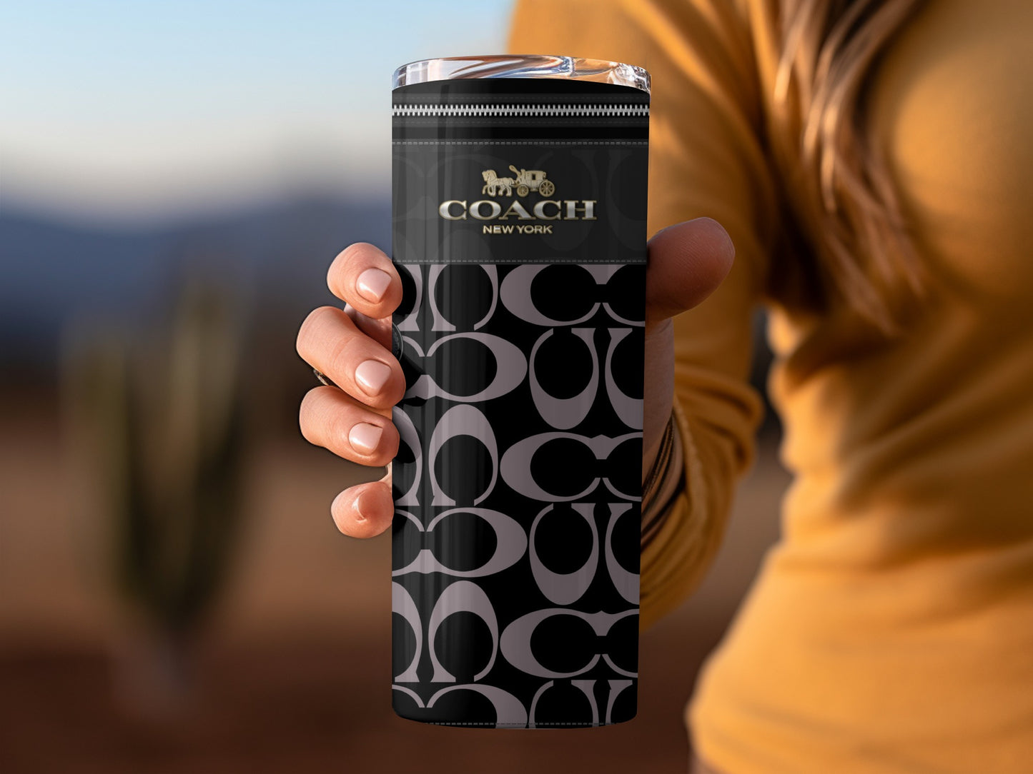 Stylish Coach New York Branded Travel Mug