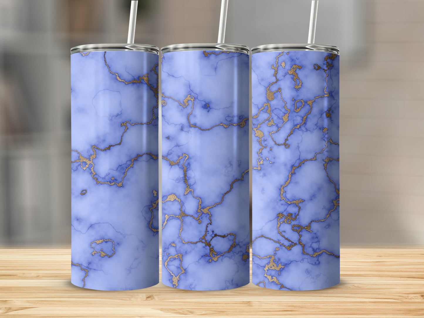 Periwinkle Gold Marble Pattern tumbler product type