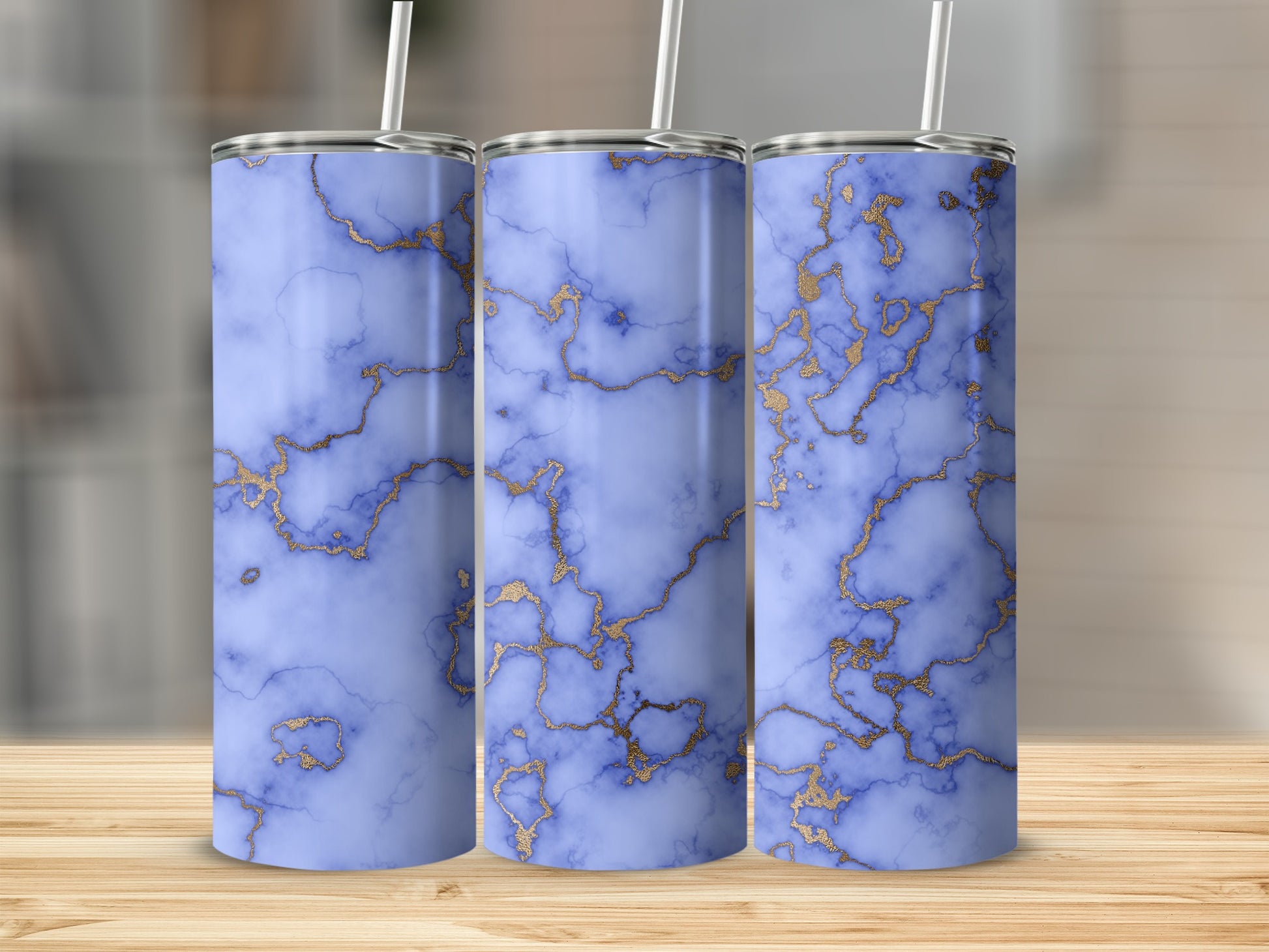 Periwinkle Gold Marble Pattern tumbler product type