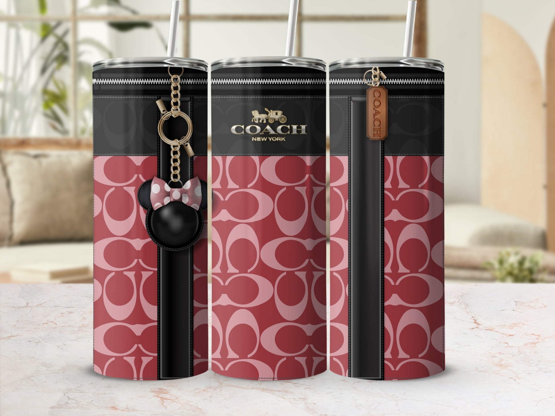 Stylish New York Patterned Insulated Tumbler