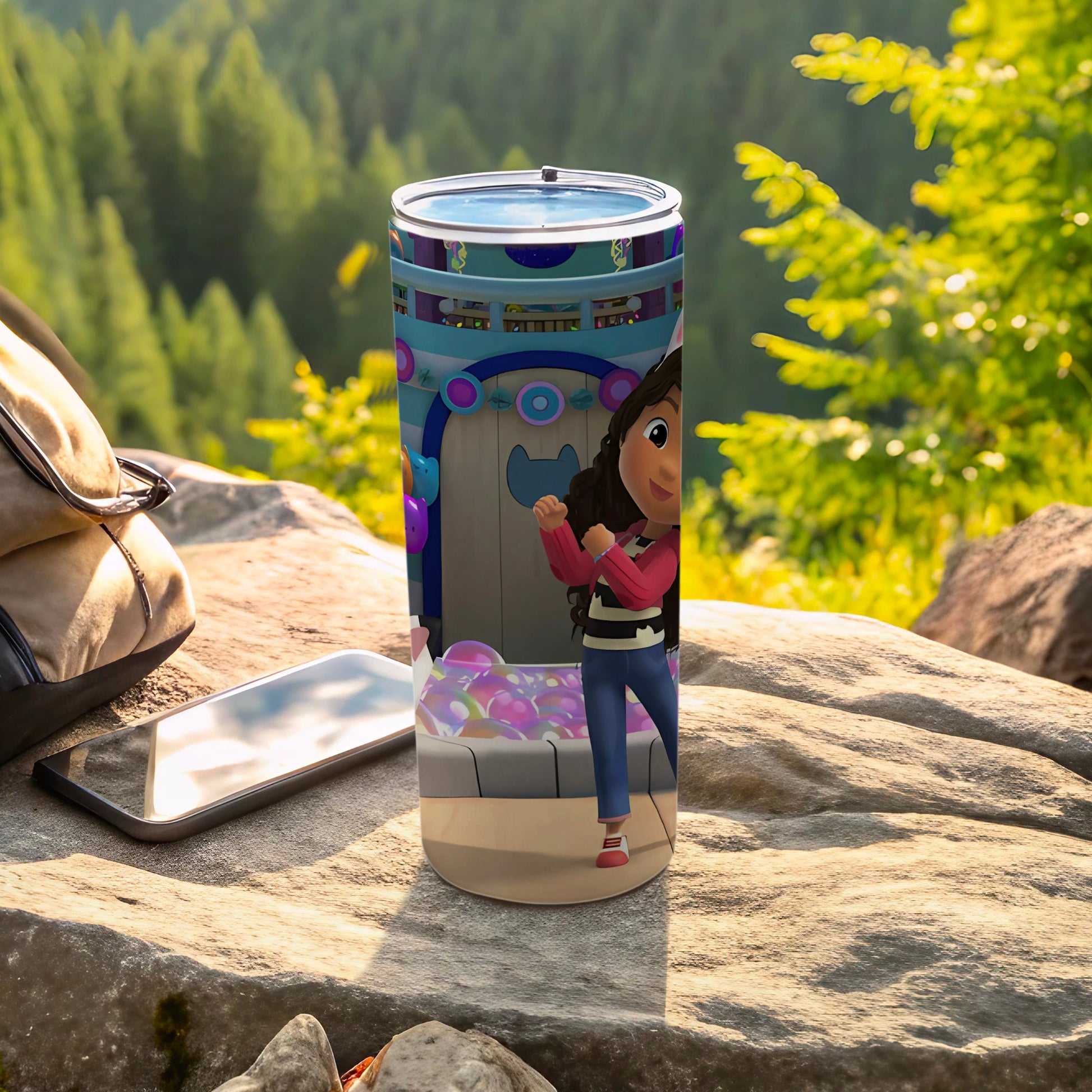 Colorful Cartoon Character Adventure Tumbler Cup