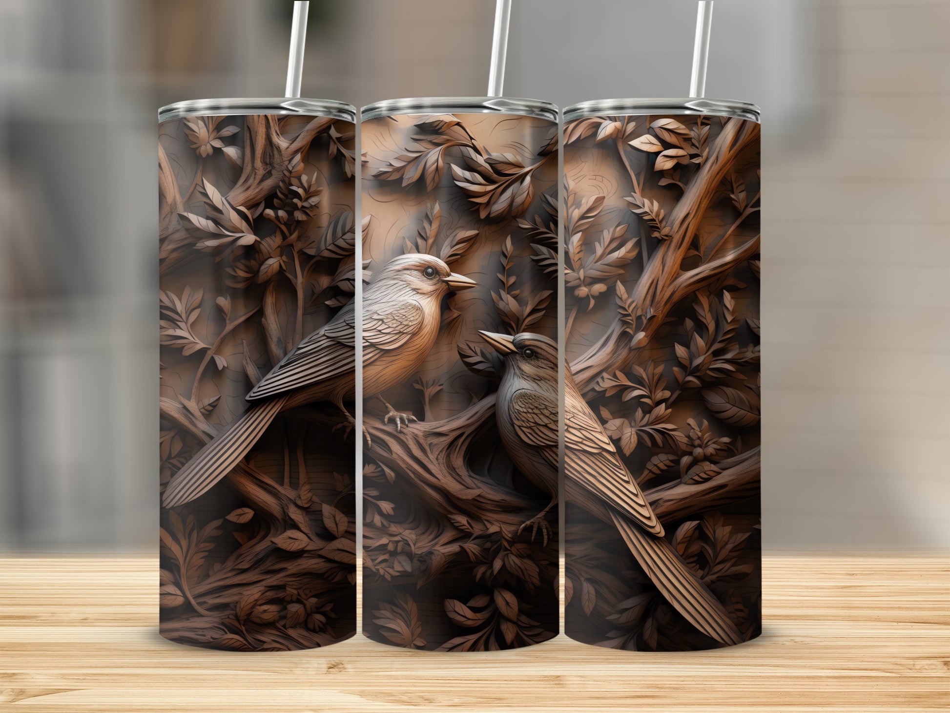 Wood Carved Birds Branches Leaves Pattern Tumbler product type
Birds
Tree
Leaves
Carved Wood
Bas Relief
Nature Design
Wildlife Art
Rustic Aesthetic
Tumbler Design
Drinkware Decor
Woodgrain Effect
Forest Scene
Animal Pattern
Brown Tan Decor
Artistic Tumbler
Bird Lover Gift
Unique Print
Botanical Theme
Engraved Look
Outdoors Inspired
