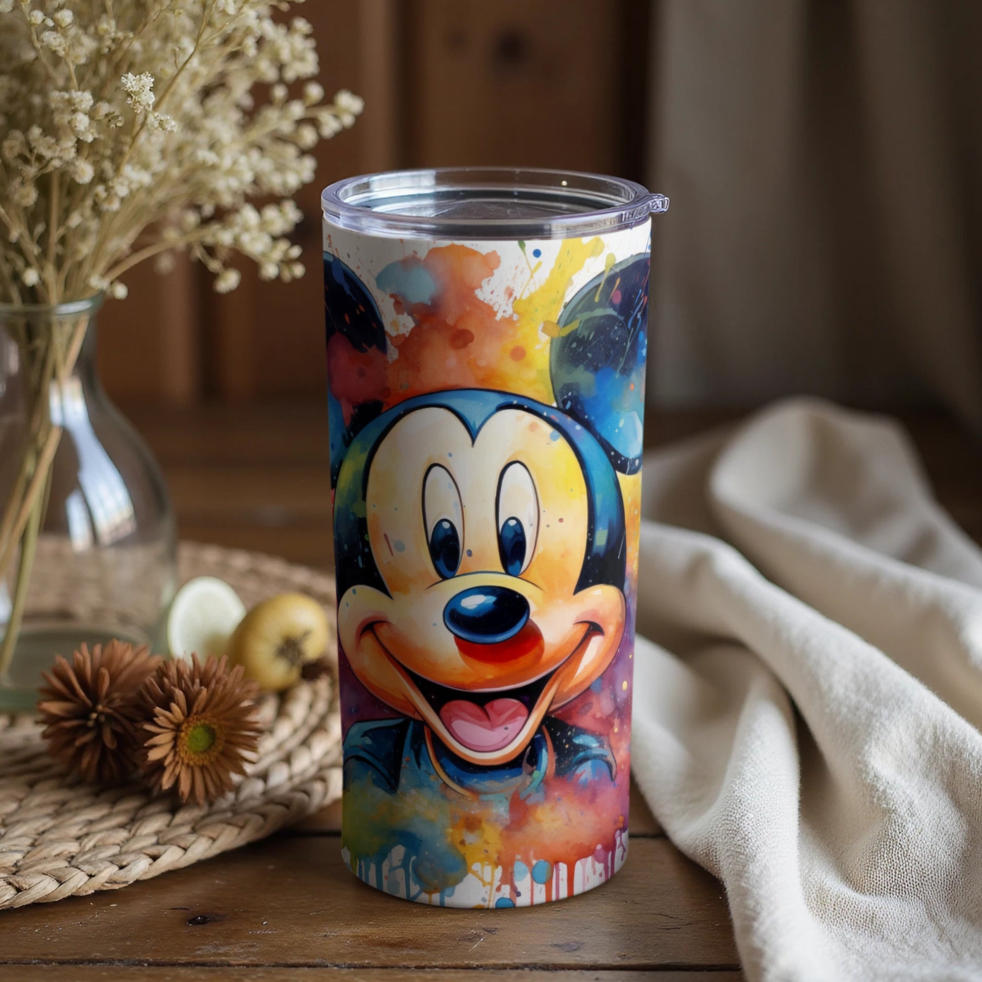 Colorful Mickey Mouse Tumbler with Creative Design