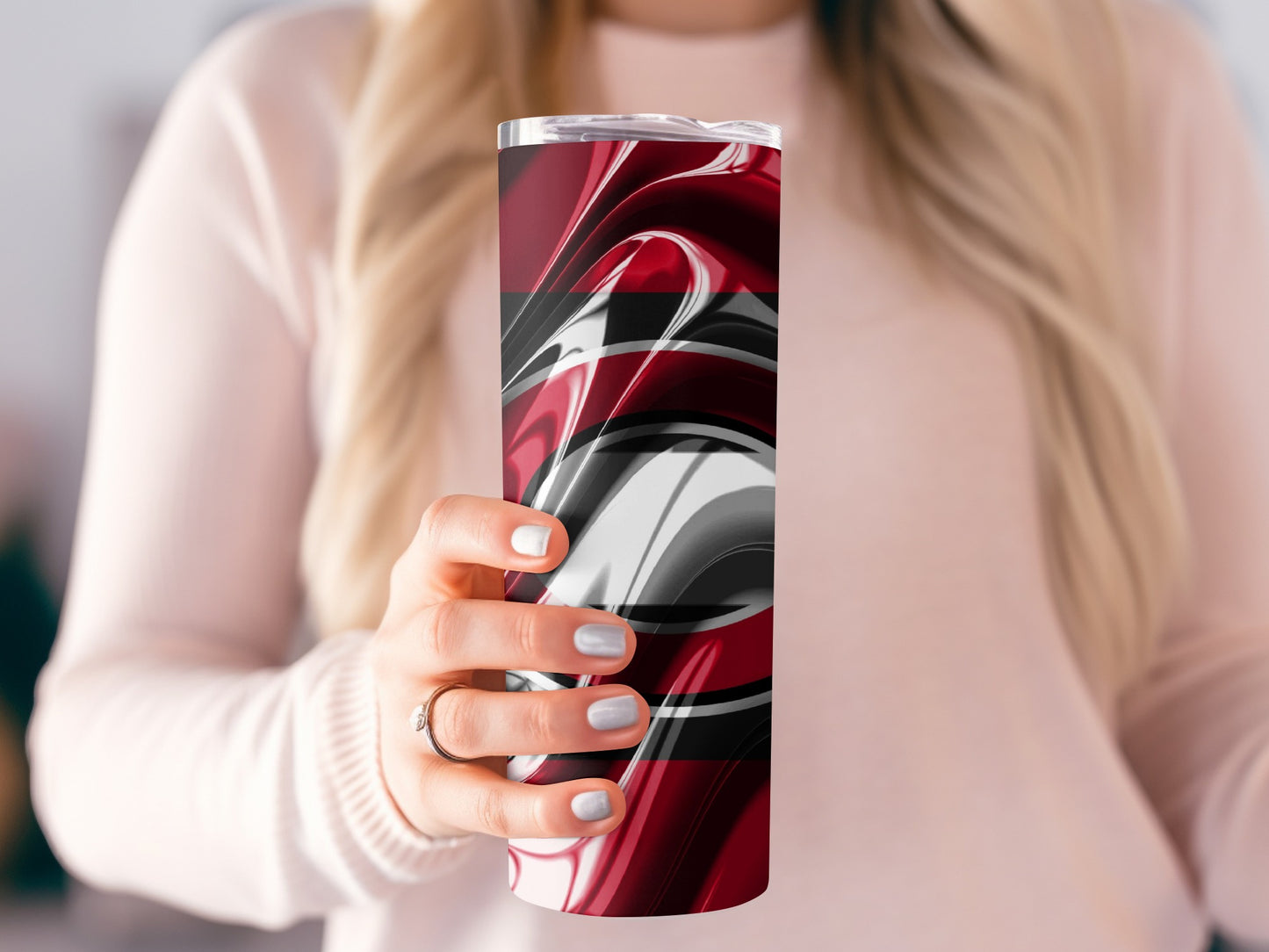 Cincinnati Team Logo with Abstract Graphics Tumblers
