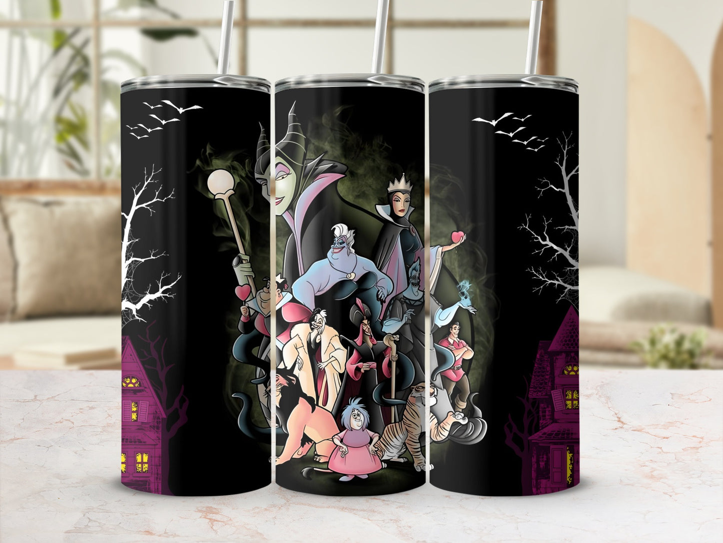 Disney Villains Halloween Themed Tumbler Cup