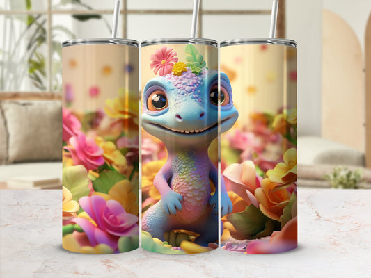 Adorable Rainbow Lizard Flower Bloom Design Tumbler
Tumbler, Drinkware, Lizard, Gecko, Dragonette, Cute, Adorable, Fantasy, Floral, Flowers, Pastel, Rainbow, Colorful, Happy, Smiling, Creature, Animal design, Unique gift, Spring, Summer