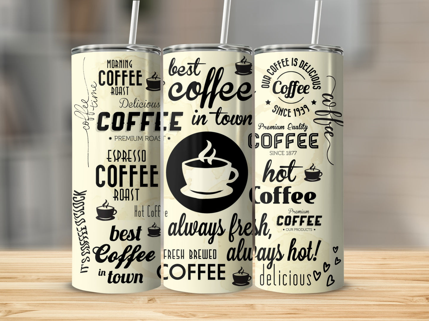 Best Coffee in Town Graphic Insulated Tumbler