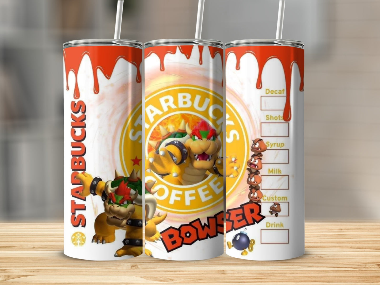 Starbucks Bowser Coffee Design Stainless Steel Tumbler