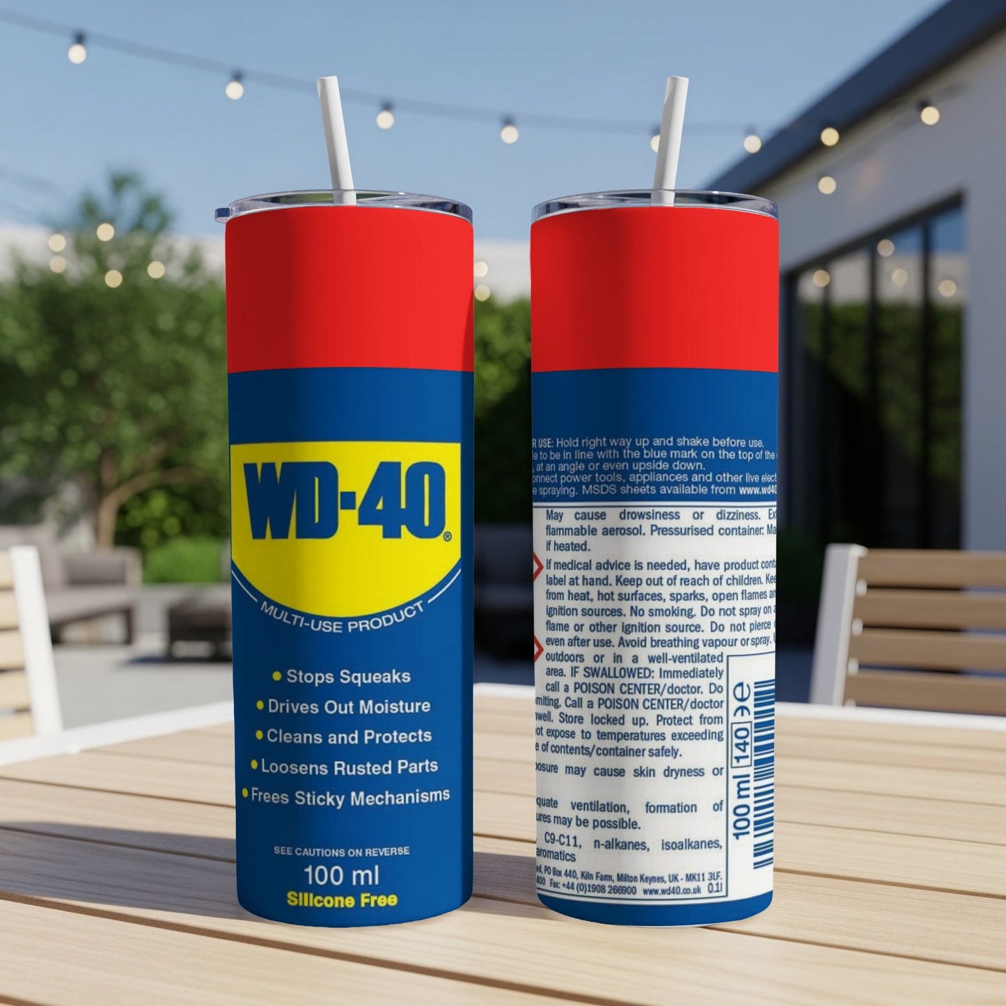 WD-40 Multi-Use Product 100ml silicone-free spray with product benefits.