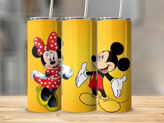 Fun Disney Mickey and Minnie Mouse Insulated Tumbler