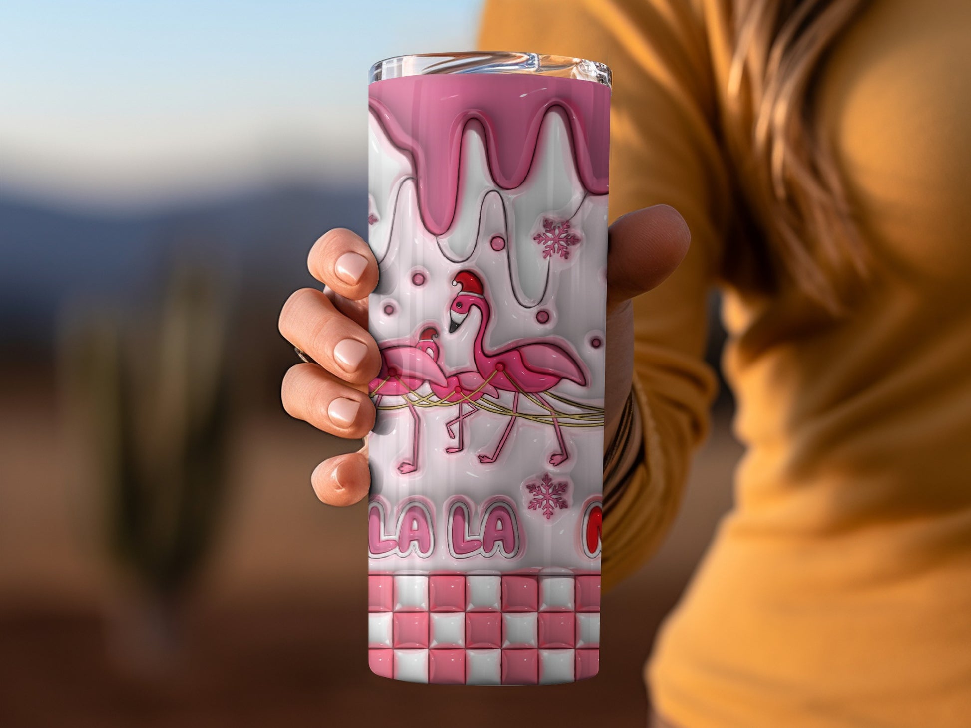 Flamingo Design Insulated Tumbler For Everyday Use