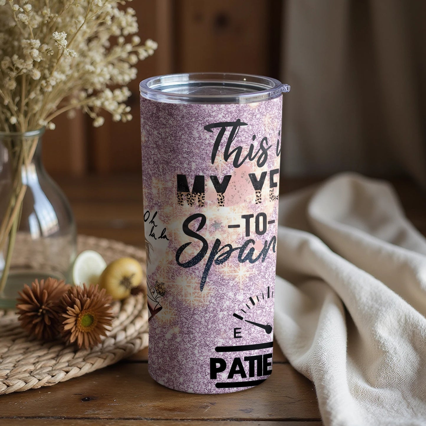 This is My Year to Sparkle Patience Tumbler Cup