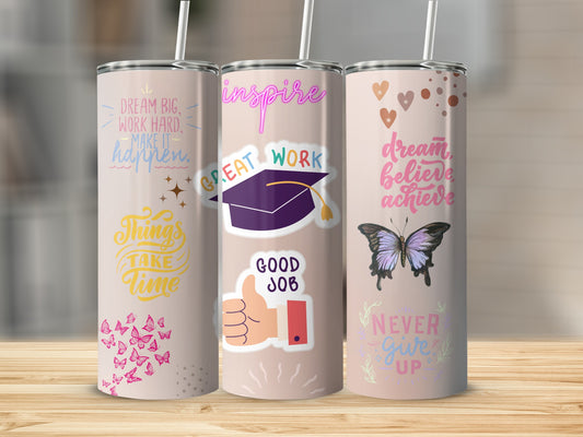 Motivational and Inspirational Quotes Design Tumbler