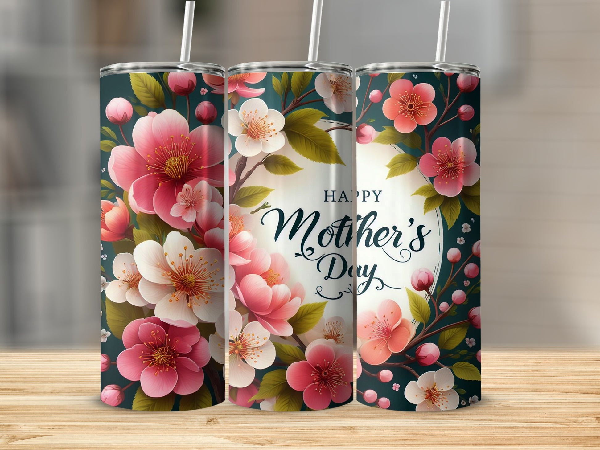 Happy Mother's Day Floral Tall Tumbler