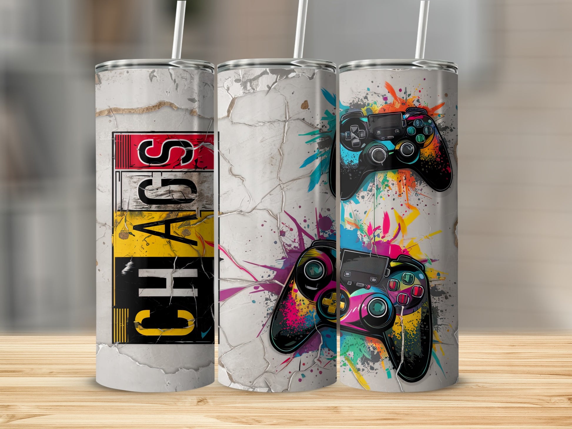 Chaos Gaming Controller Colorful Splatter product type