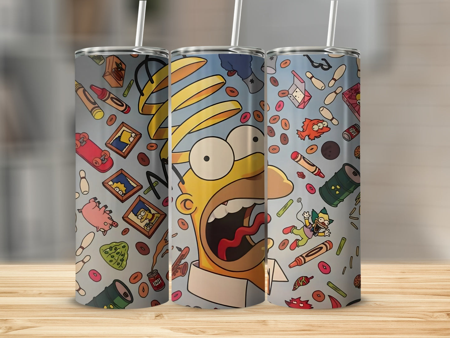 Vibrant Cartoon Character Tall Tumbler Drinkware