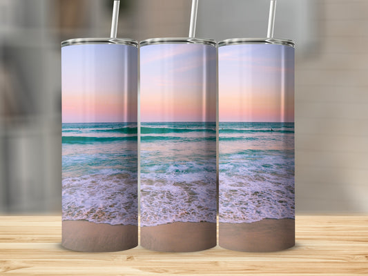 Stunning Sunset Ocean Waves Scenic Tumbler