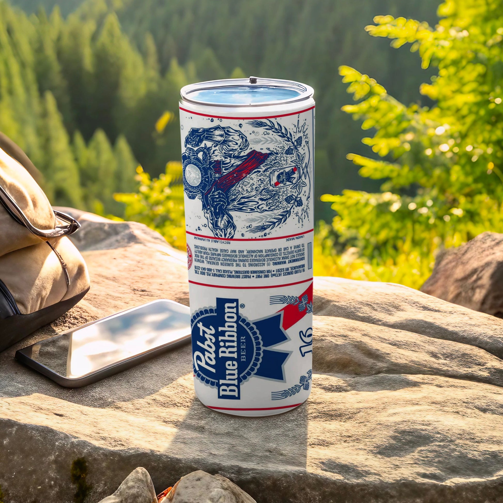 Pabst Blue Ribbon Beer Artistic Design Tumbler product type