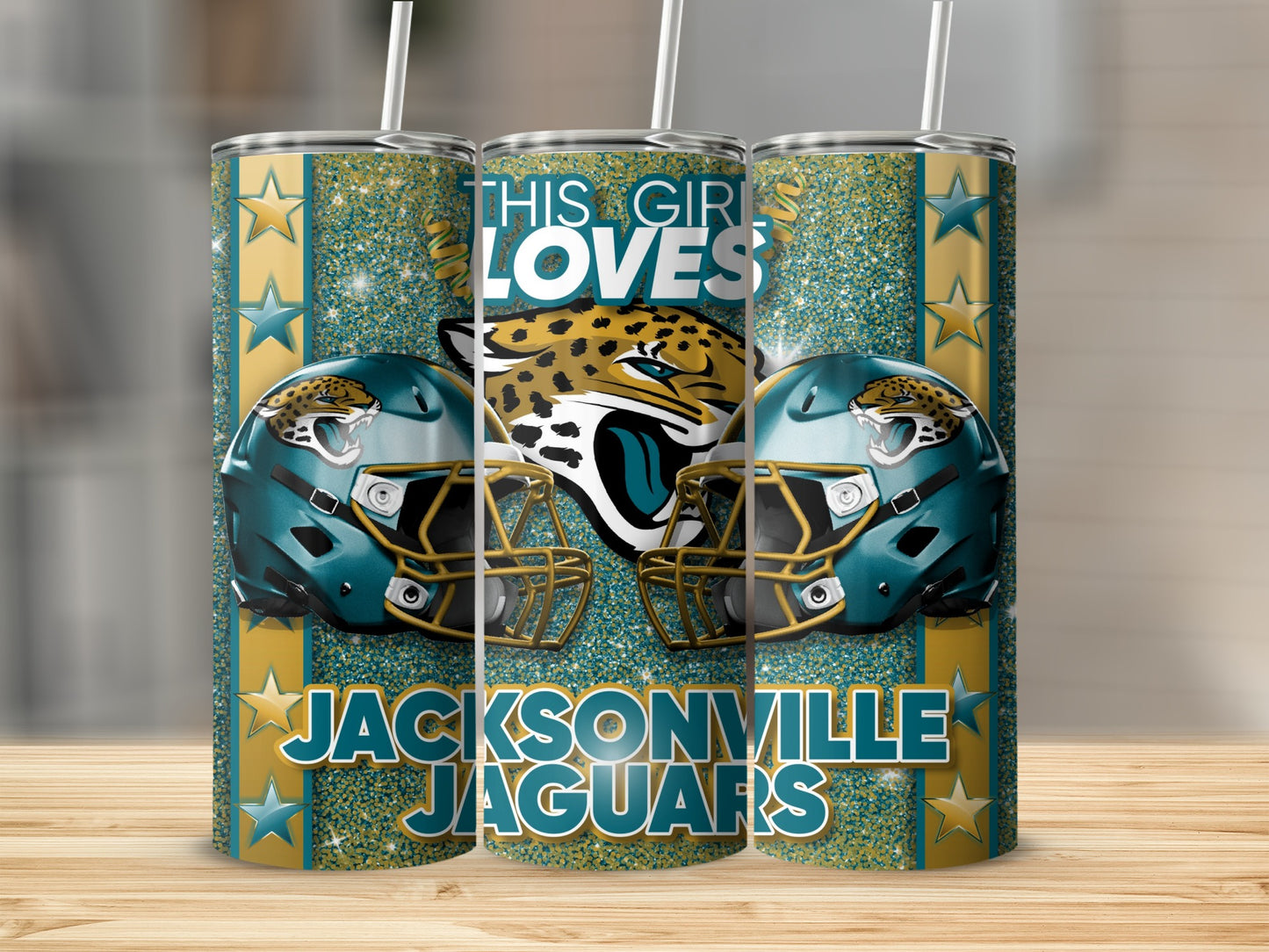 This Girl Loves Jacksonville Jaguars Football Team Tumblers