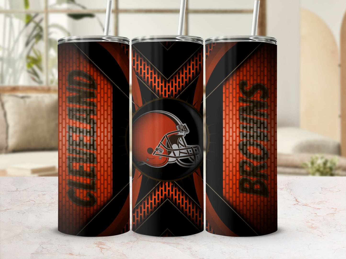 Cleveland Browns Helmet Design Unique Stylish Tumblers