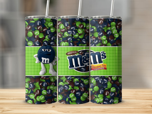 Seattle M&Ms Seahawks Winning Size Design Art Tumblers