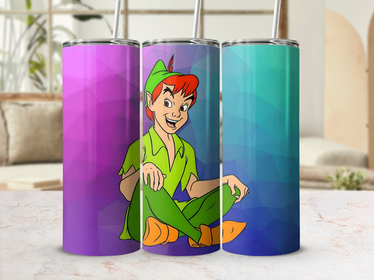 Peter Pan Inspired Colorful Tumbler Cup