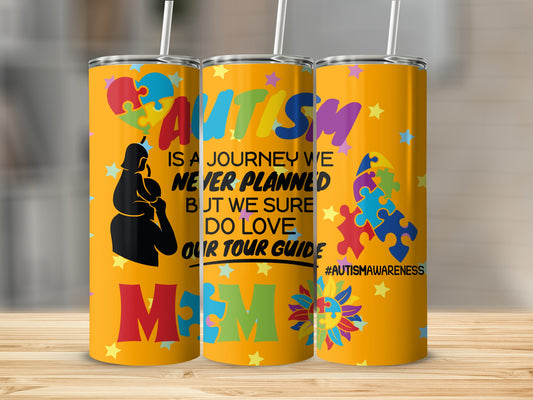 Autism Awareness Journey Travel Tumbler for Supporters