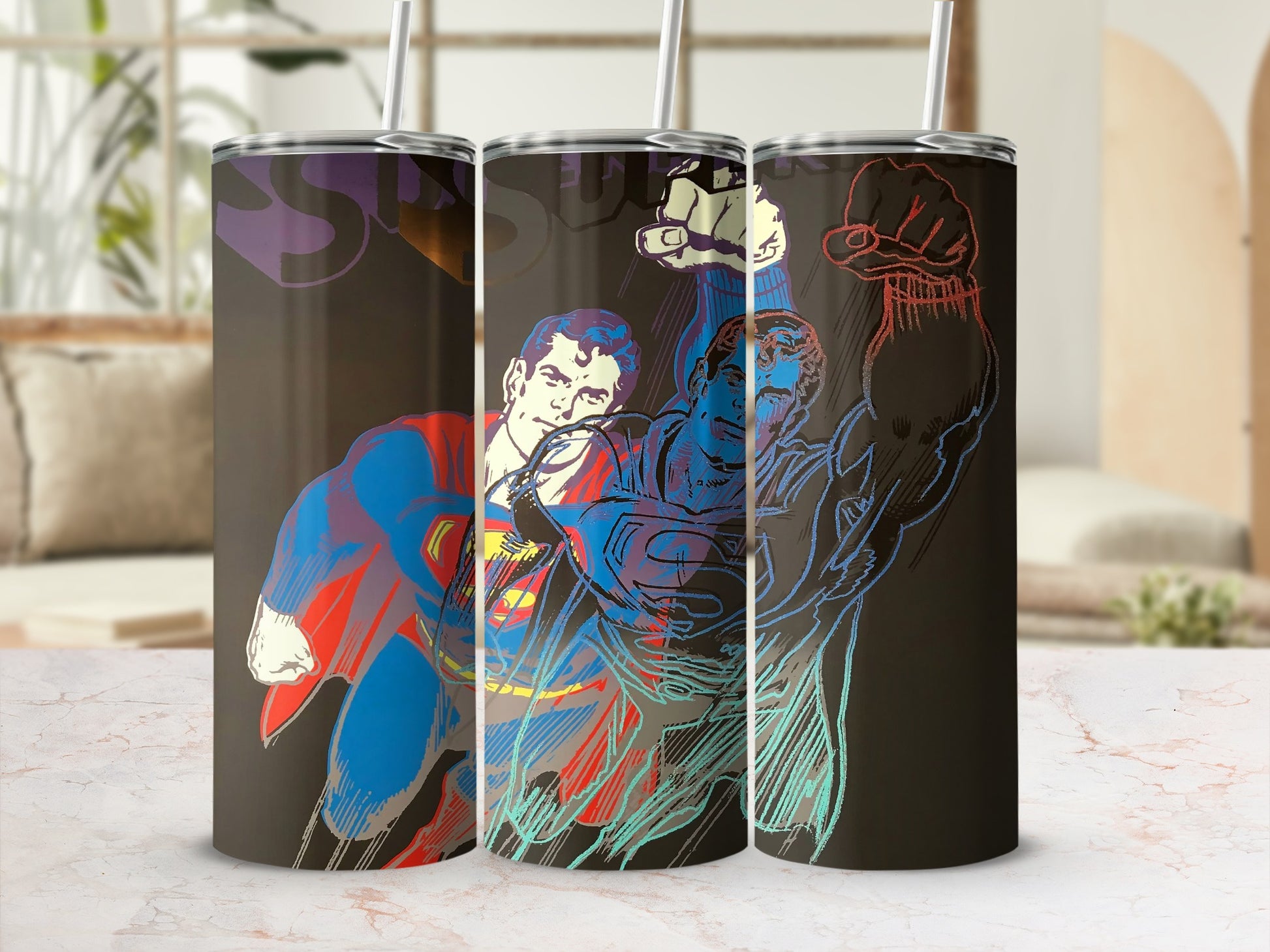 Superman Pop Art Vibrant Hero Tumbler product type