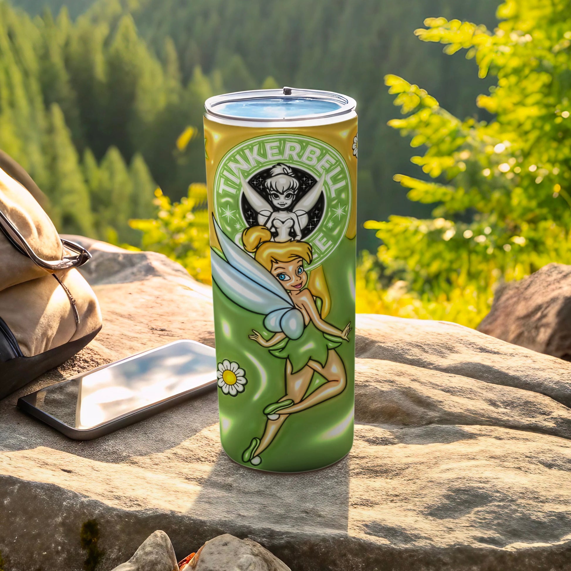 Tinkerbell Green Forest Insulated Tumbler Drinkware