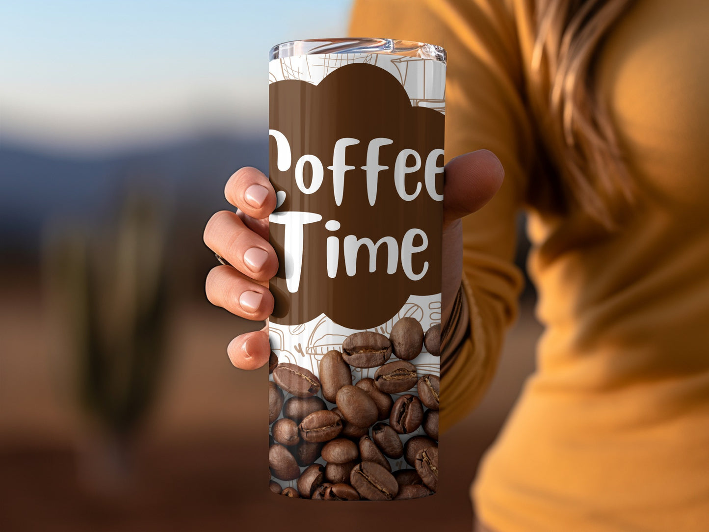 Coffee Time Insulated Travel Tumbler for On-the-Go