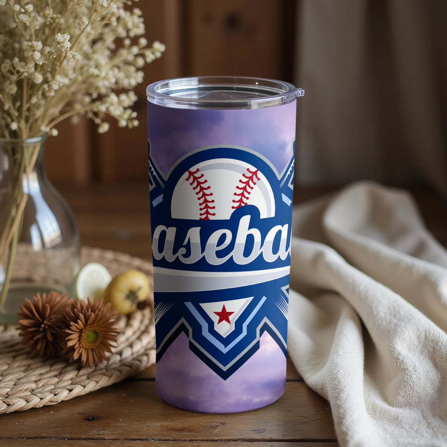 Baseball Themed Tumbler For Sports Enthusiasts