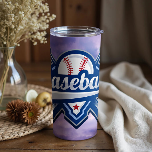 Baseball Themed Tumbler For Sports Enthusiasts
