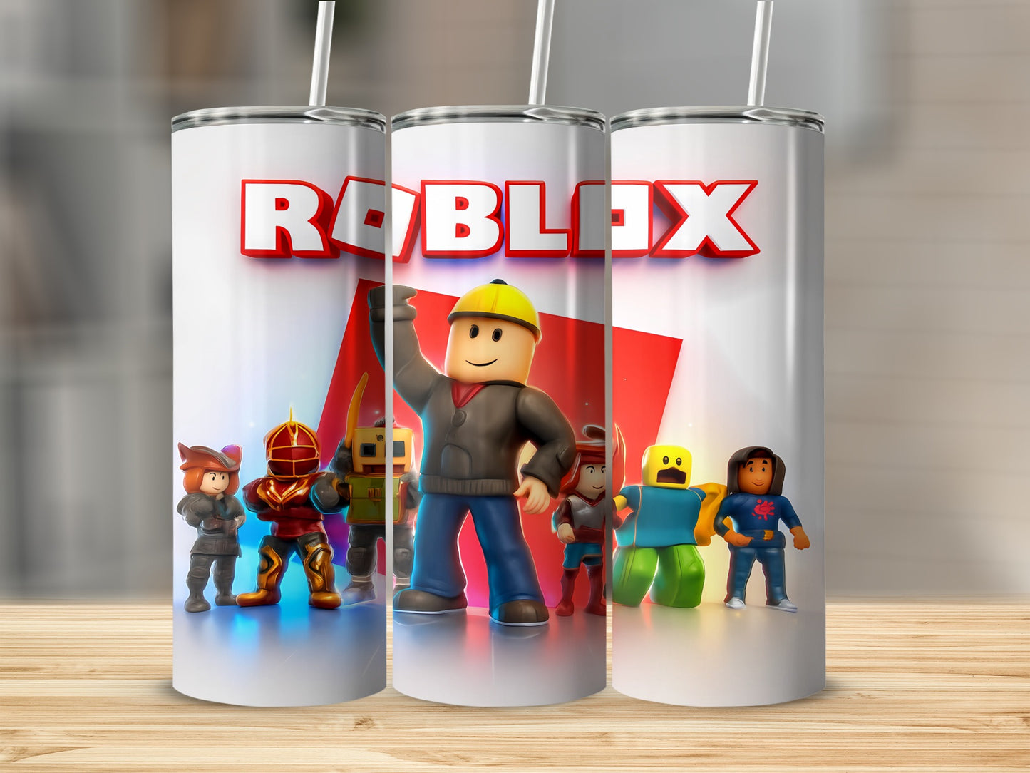 Roblox Characters Party Theme Tumbler Bottle