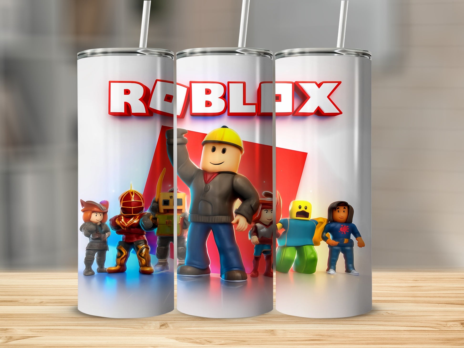 Roblox Characters Party Theme Tumbler Bottle