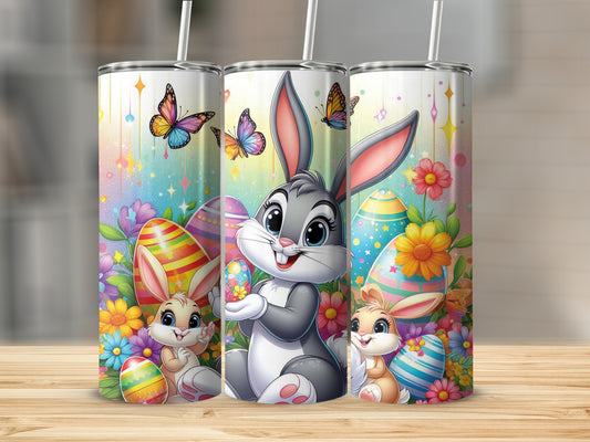 Happy Easter Bunny Butterfly Flower Egg Colorful product type