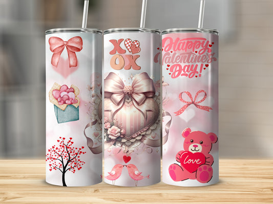 Romantic Valentine's Day Themed Tumbler Collection