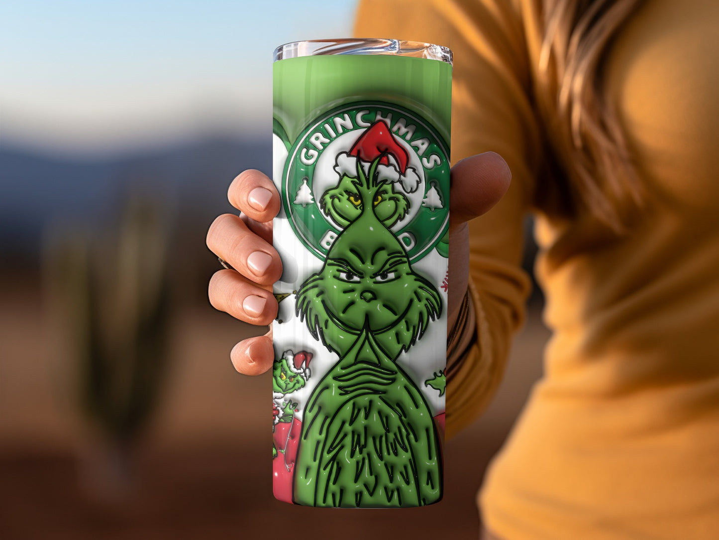 Grinchmas Holiday Themed Stainless Steel Tumbler