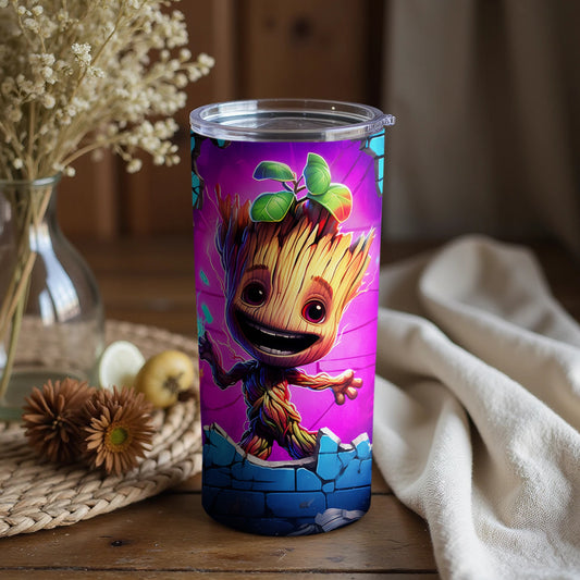 Adorable Baby Tree Character Insulated Tumbler