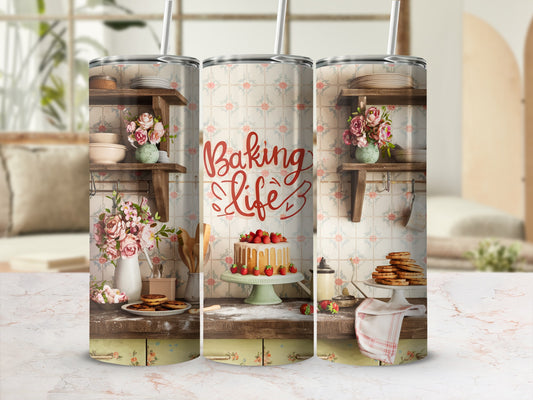 Baking Life Kitchen Scene Strawberry Cake Design product type